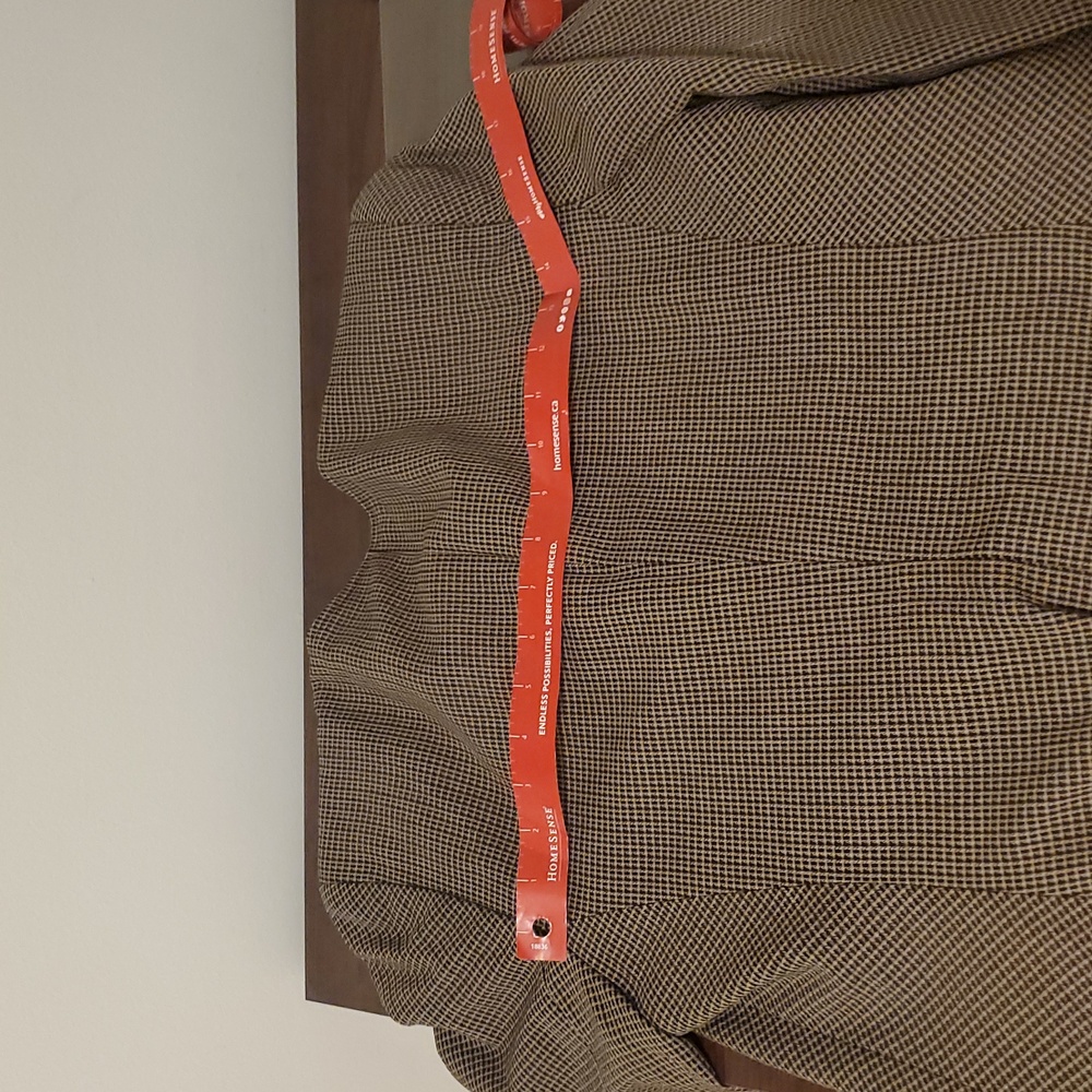 Brown Houndstooth Blazer with Black Accents. Vintage - Picture 4 of 4